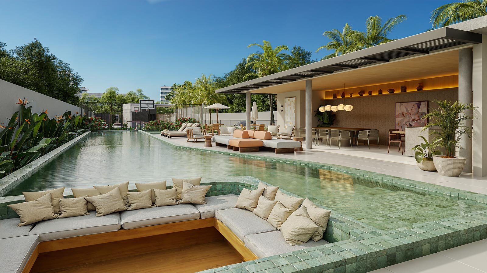 Piscina com Yatch Bar